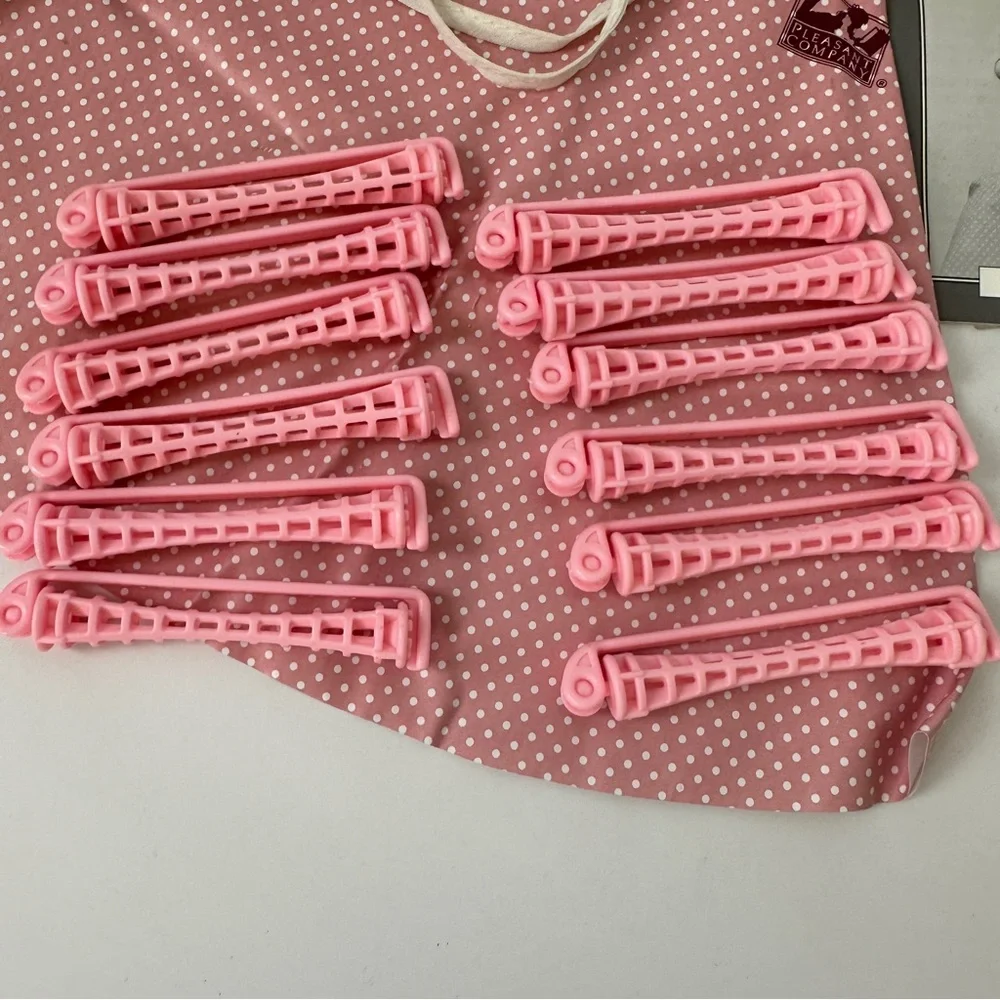 Pleasant Company American Girl Doll Hair‎ Curling Set Cape & Curlers